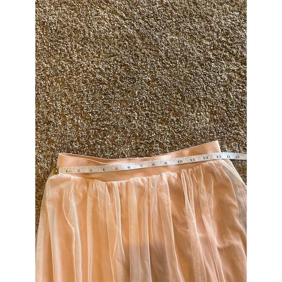 H&M Women's Pink A-Line Midi Skirt Size 12 High-Waisted Casual - Picture 4 of 9